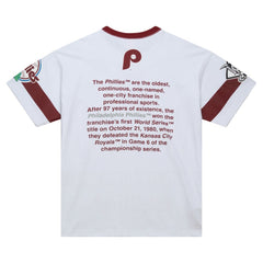 Philadelphia Phillies Mitchell & Ness Cooperstown Collection Team Origins Premium T-Shirt On Sale