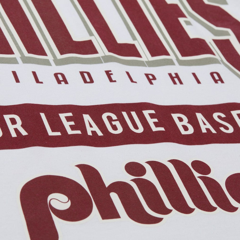 Philadelphia Phillies Mitchell & Ness Cooperstown Collection Team Origins Premium T-Shirt On Sale