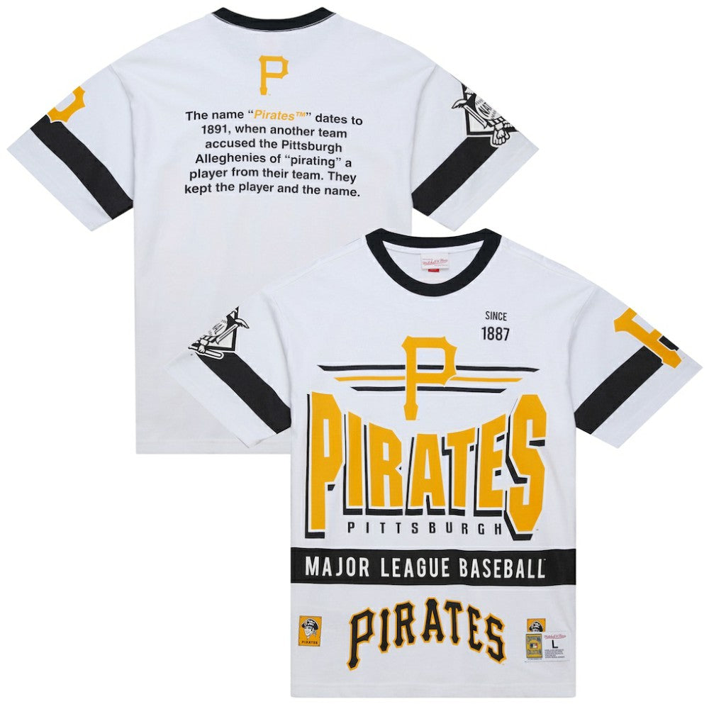 Pittsburgh Pirates Mitchell & Ness Cooperstown Collection Team Origins Premium T-Shirt discount