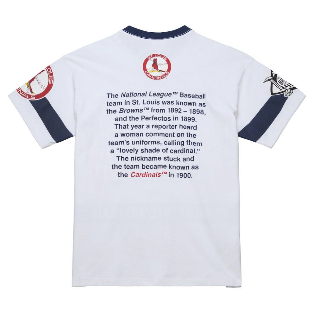 St. Louis Cardinals Mitchell & Ness Cooperstown Collection Team Origins Premium T-Shirt Near Me