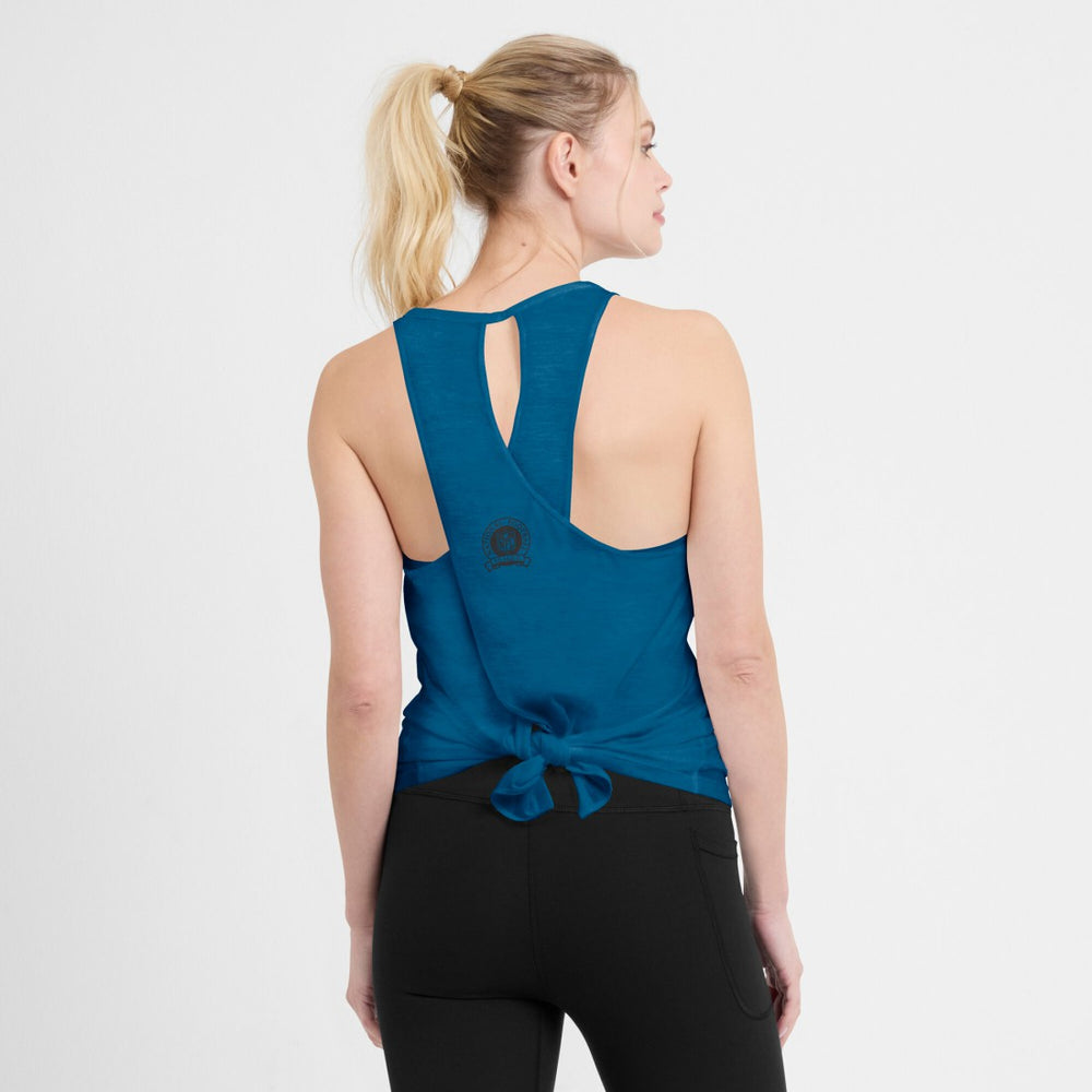 Dallas Cowboys Women's Glory Open-Back Crisscross Dri-FIT Tank Top Navy - Nike