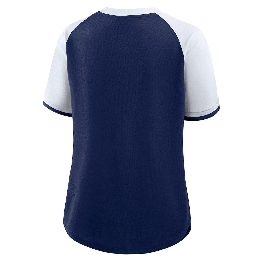 Dallas Cowboys Women's Height Advantage T-Shirt Navy/White - Fanatics