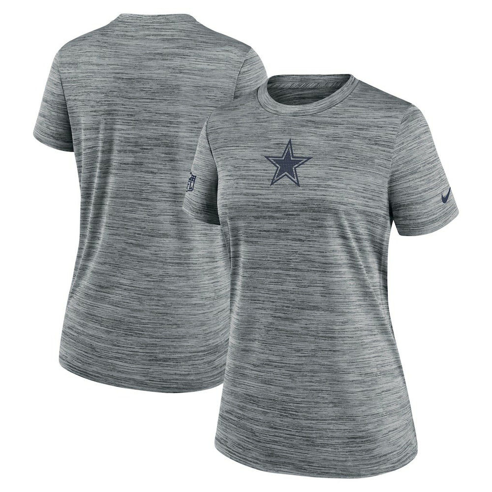 Dallas Cowboys Women's Sideline Velocity Dri-FIT T-Shirt Gray - Nike