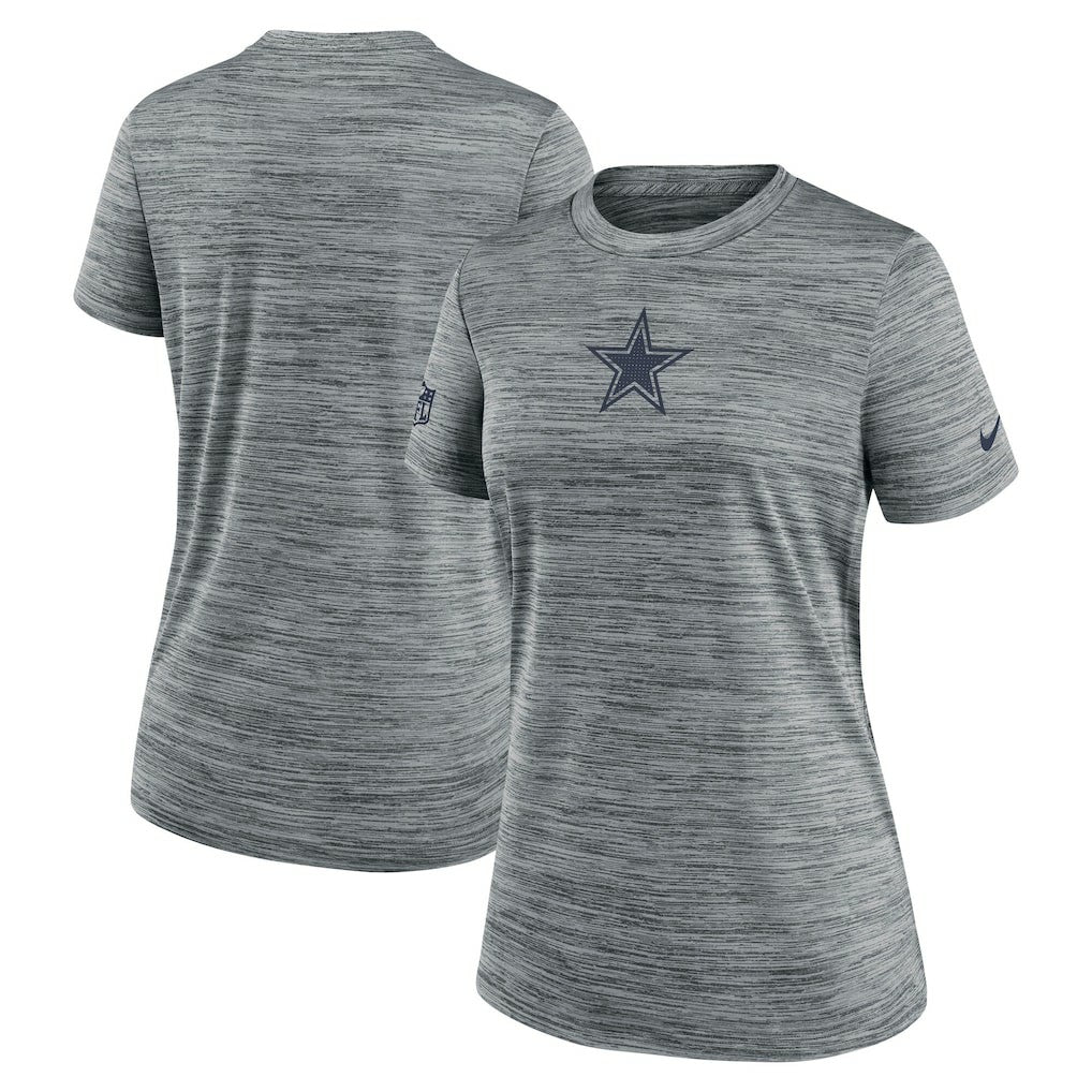 Dallas Cowboys Women's Sideline Velocity Dri-FIT T-Shirt Gray - Nike