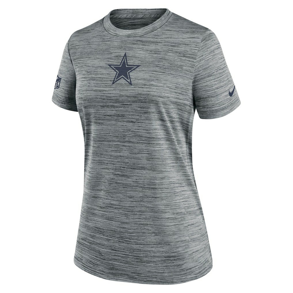 Dallas Cowboys Women's Sideline Velocity Dri-FIT T-Shirt Gray - Nike