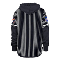 Houston Astros '47 Pinstripe Double Header Pullover Hoodie On Sale