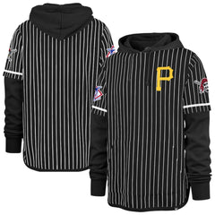 Pittsburgh Pirates '47 Pinstripe Double Header Pullover Hoodie Sale