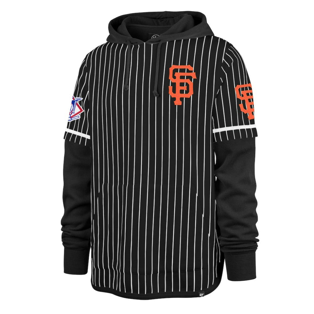 San Francisco Giants '47 Pinstripe Double Header Pullover Hoodie for sale