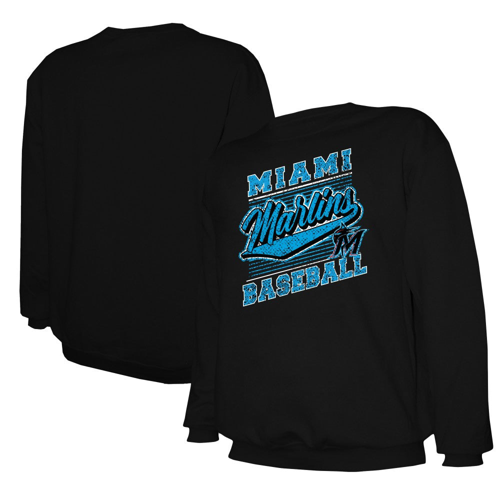 Miami Marlins Stitches Lightweight Crew Sweatshirt Sale