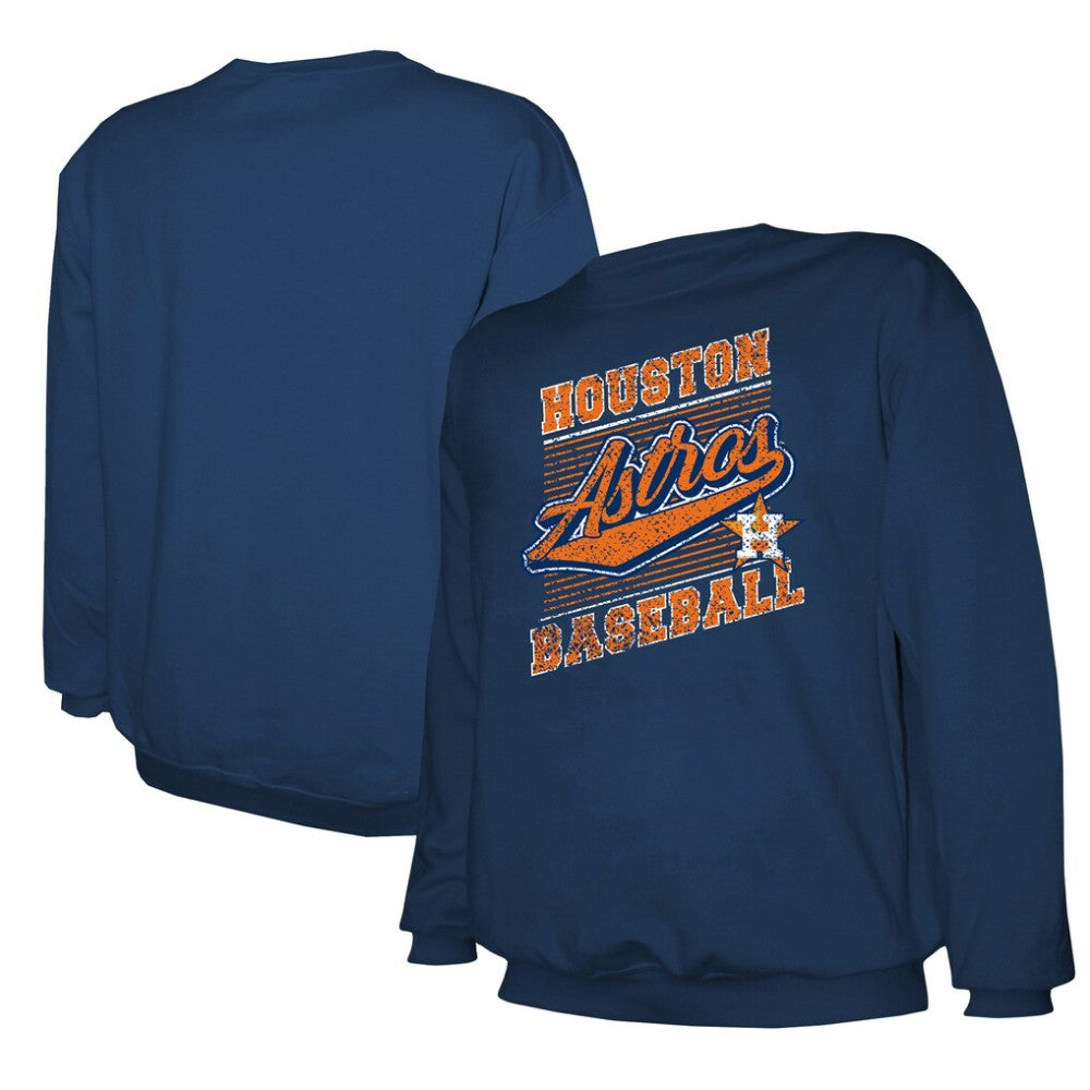 Houston Astros Stitches Lightweight Crew Sweatshirt Lifestyle