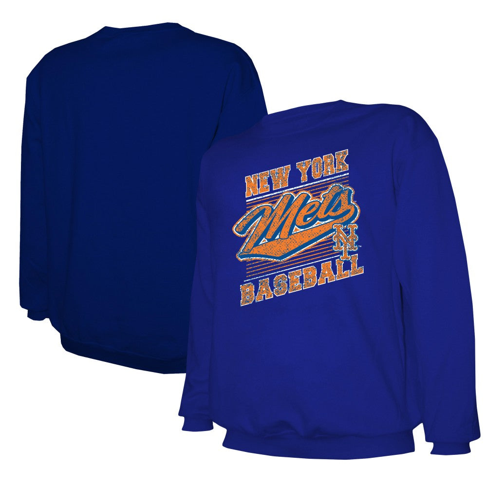 New York Mets Stitches Lightweight Crew Sweatshirt Near Me