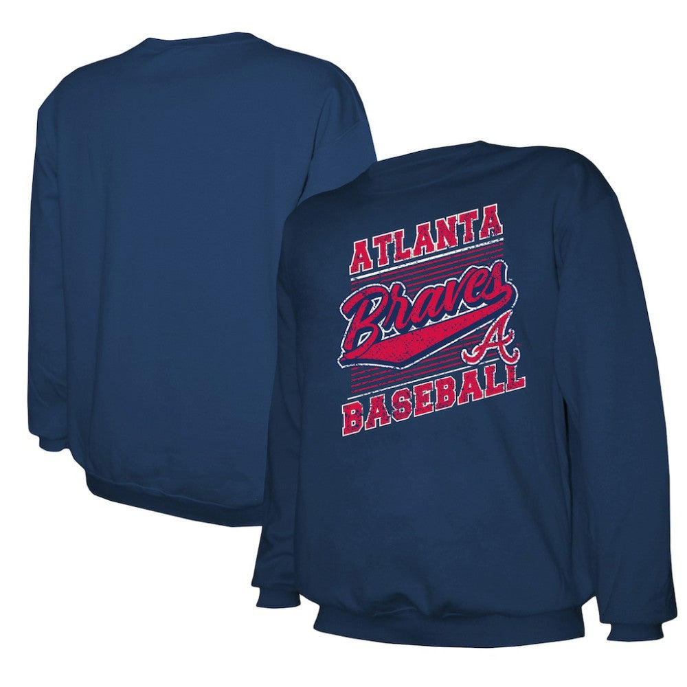 Atlanta Braves Stitches Lightweight Crew Sweatshirt Near Me
