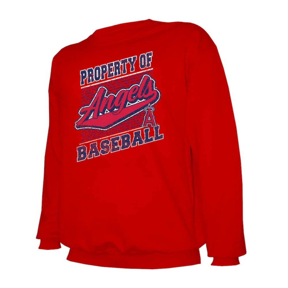 Los Angeles Angels Stitches Lightweight Crew Sweatshirt Near Me