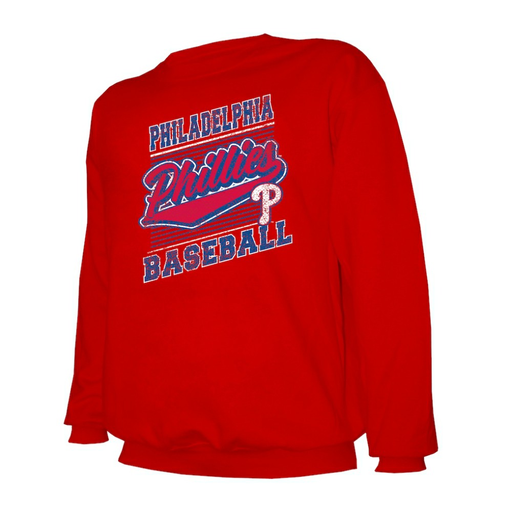 Philadelphia Phillies Stitches Lightweight Crew Sweatshirt discount