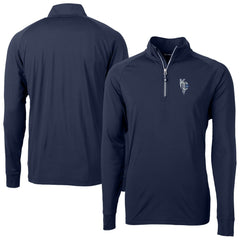 Kansas City Royals Cutter & Buck Adapt Eco Knit Stretch Recycled Quarter-Zip Pullover Top Sale