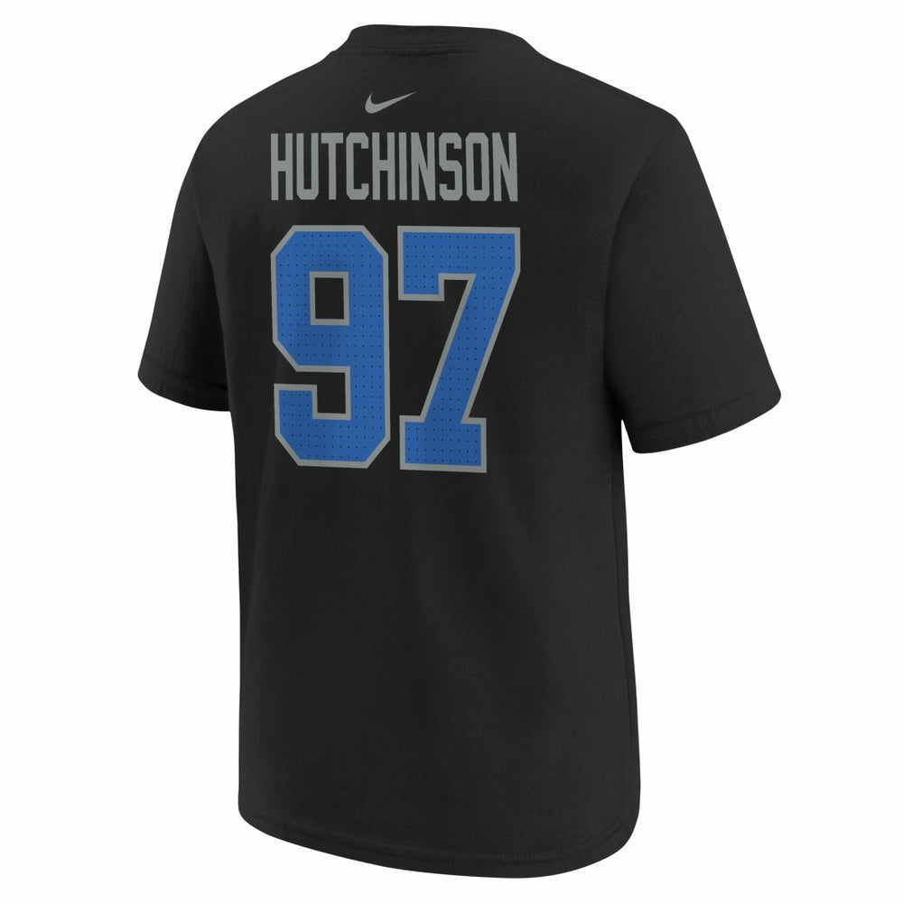 Aidan Hutchinson Detroit Lions Player Name & Number T-Shirt Black - Nike