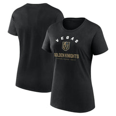 Vegas Golden Knights Logo Athletic Women's Unrivaled T-Shirt Black