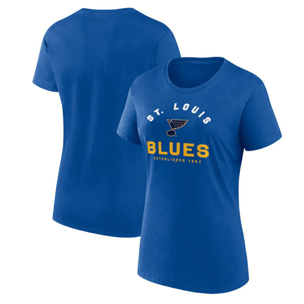 St. Louis Blues - Logo Athletic Women's Unrivaled T-Shirt Blue