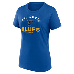 St. Louis Blues - Logo Athletic Women's Unrivaled T-Shirt Blue