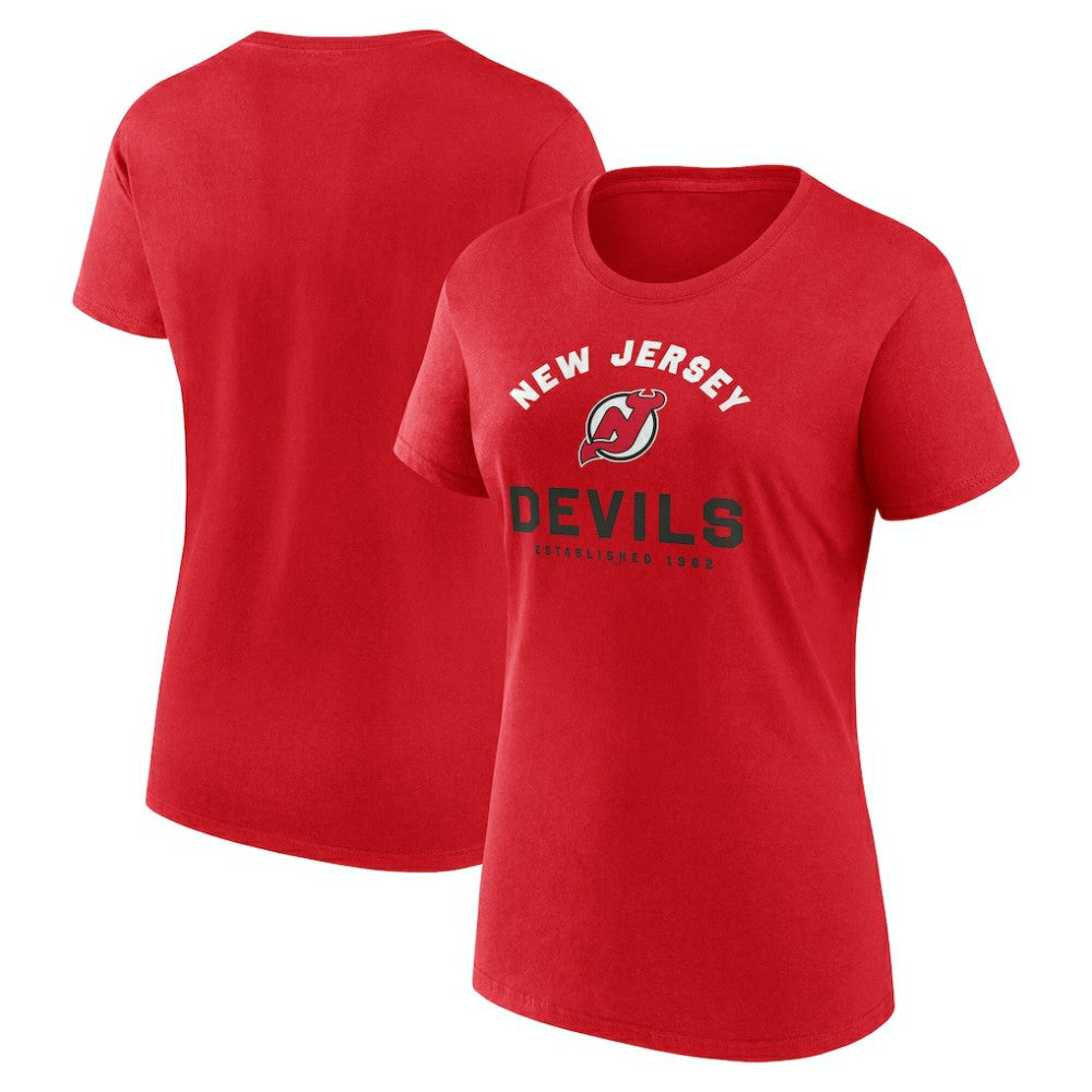 New Jersey Devils - Logo Athletic Women's Unrivaled T-Shirt Red