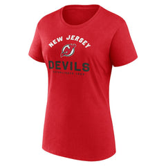 New Jersey Devils - Logo Athletic Women's Unrivaled T-Shirt Red