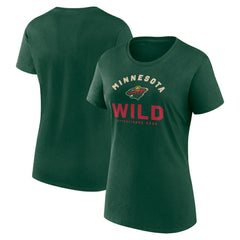 Minnesota Wild - Logo Athletic Women's Unrivaled T-Shirt Green