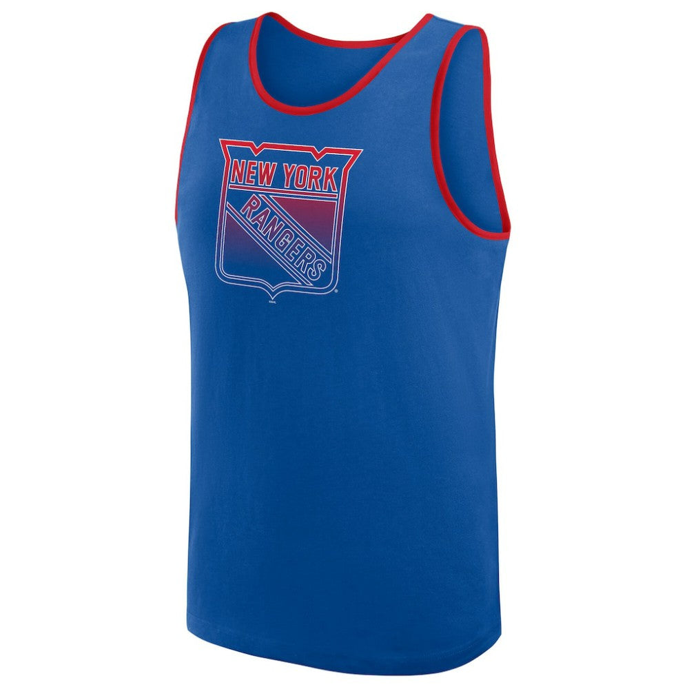 New York Rangers Logo Athletic Unmatched Success Tank Top Blue
