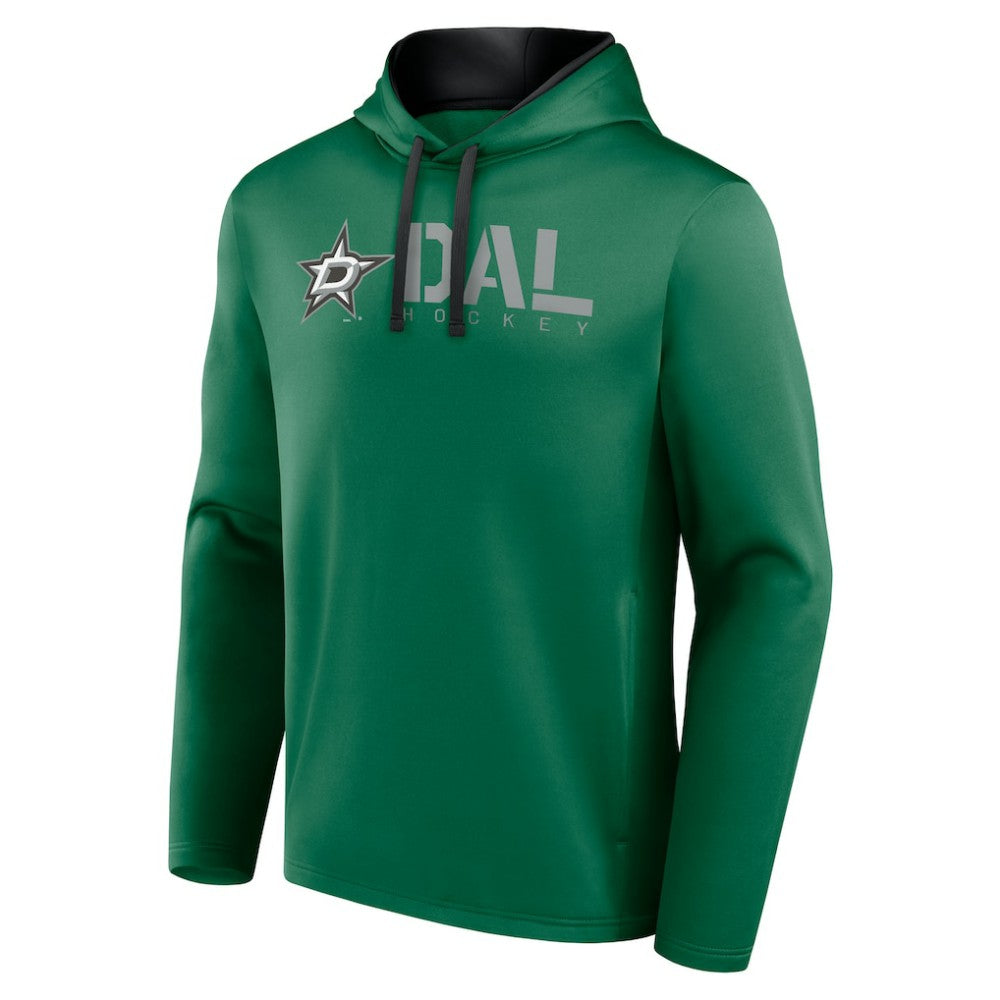 Dallas Stars - Logo Athletic Head Start Pullover Hoodie Kelly Green