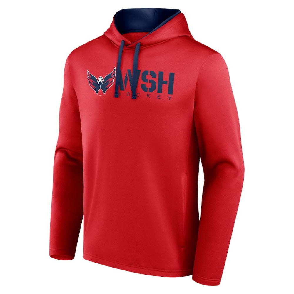 Washington Capitals Logo Athletic Head Start Pullover Hoodie Red