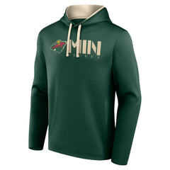 Minnesota Wild - Logo Athletic Head Start Pullover Hoodie Green