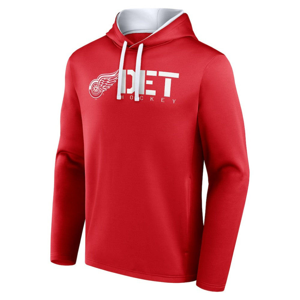 Detroit Red Wings - Logo Athletic Head Start Pullover Hoodie Red