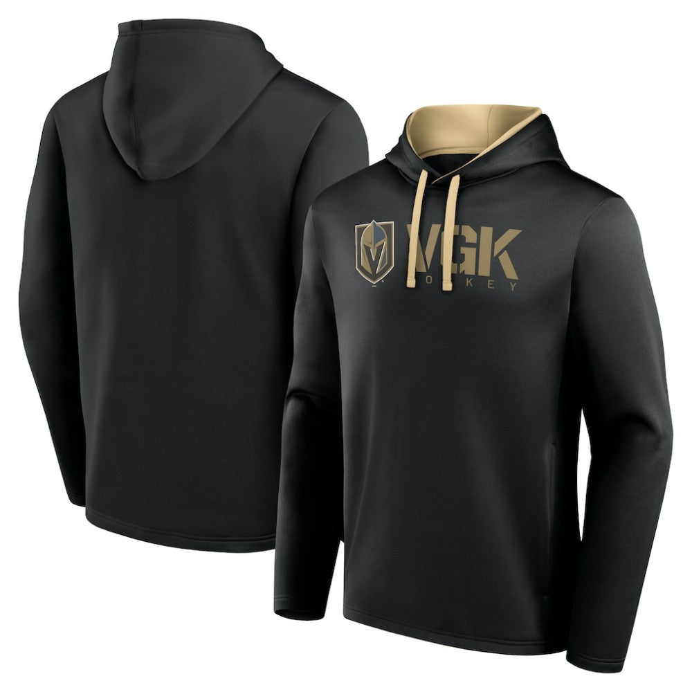 Vegas Golden Knights Logo Athletic Head Start Pullover Hoodie Black