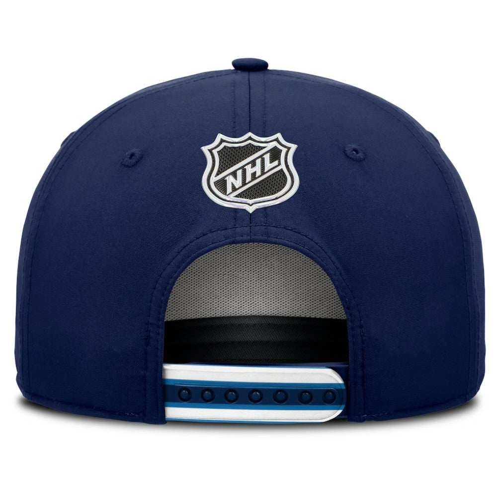 Winnipeg Jets - Fanatics 2025 NHL Draft Authentic Pro On-Stage Podium A-Frame Adjustable Hat Navy