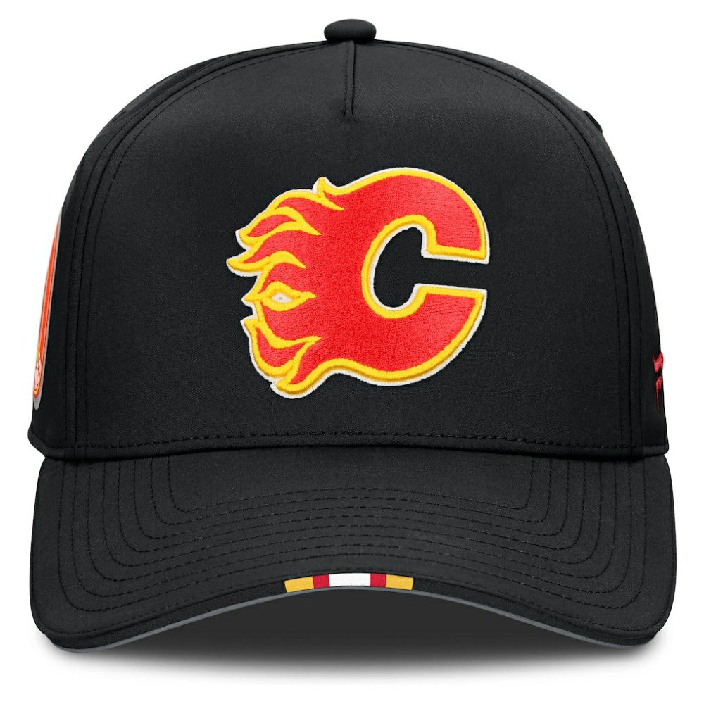 Calgary Flames - Fanatics 2025 NHL Draft Authentic Pro On-Stage Podium A-Frame Adjustable Hat Black