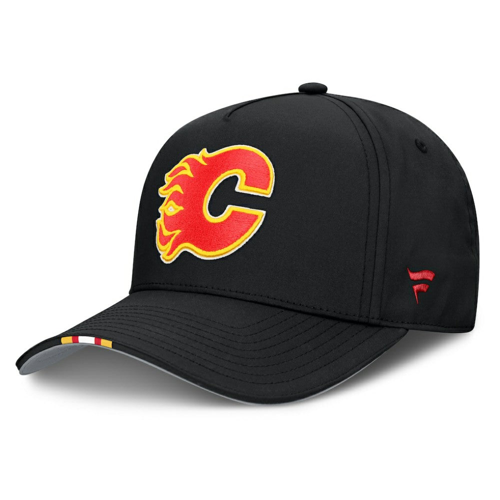Calgary Flames - Fanatics 2025 NHL Draft Authentic Pro On-Stage Podium A-Frame Adjustable Hat Black