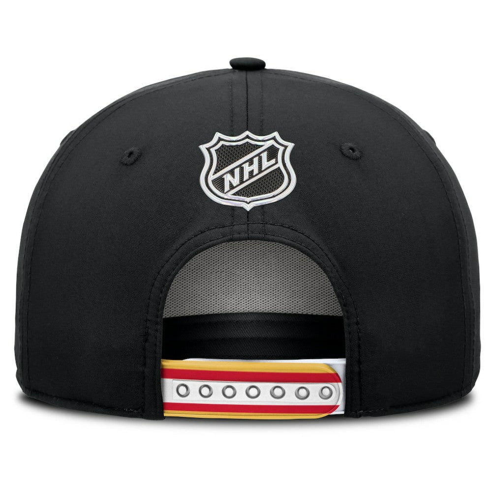 Calgary Flames - Fanatics 2025 NHL Draft Authentic Pro On-Stage Podium A-Frame Adjustable Hat Black