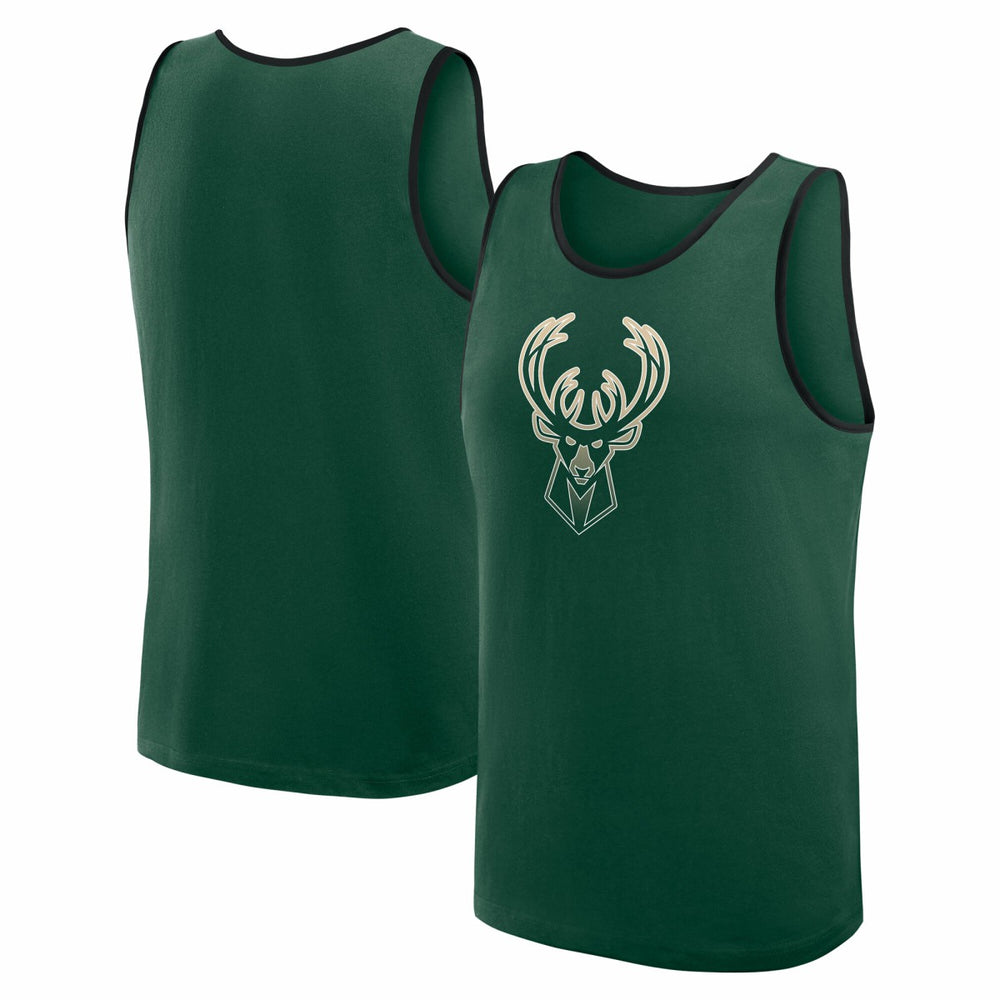 NBA - Milwaukee Bucks Logo Athletic Unmatched Success Tank Top - Hunter Green