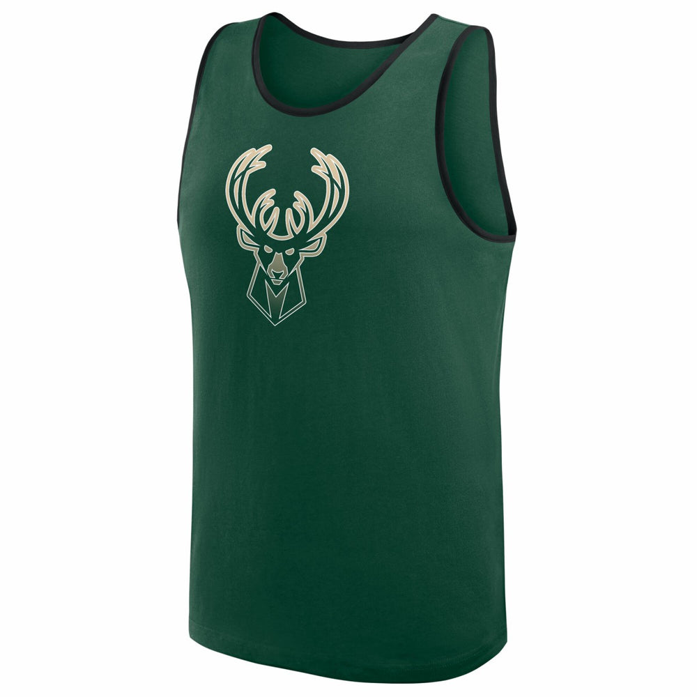 NBA - Milwaukee Bucks Logo Athletic Unmatched Success Tank Top - Hunter Green