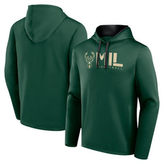 NBA - Milwaukee Bucks Logo Athletic Head Start Pullover Hoodie - Hunter Green