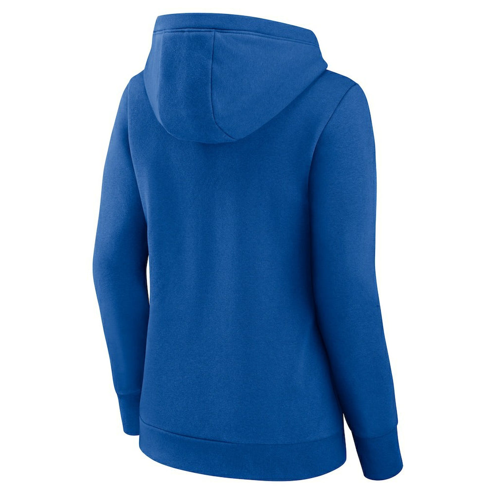 NBA - Philadelphia 76ers Logo Athletic Women's Triumphant V-Neck Pullover Hoodie - Royal