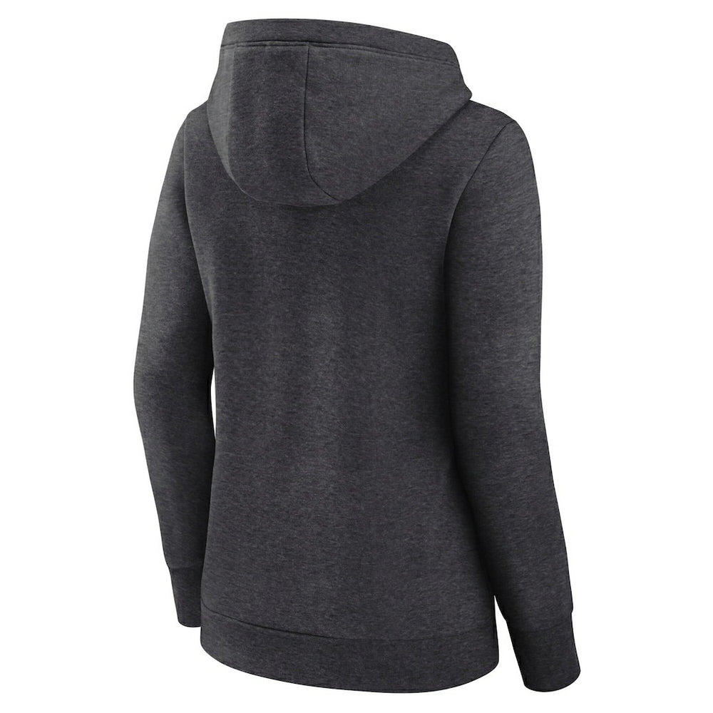 NBA - Boston Celtics Logo Athletic Women's Triumphant V-Neck Pullover Hoodie - Heather Charcoal