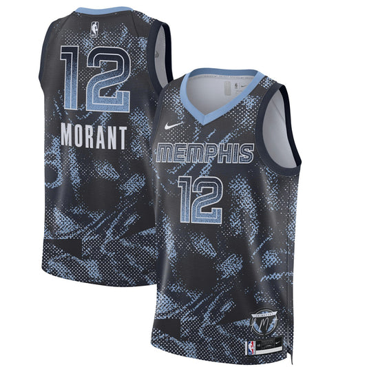 Ja Morant Memphis Grizzlies Unisex 2025 Select Series Swingman Player Jersey - Navy | NBA Jerseys