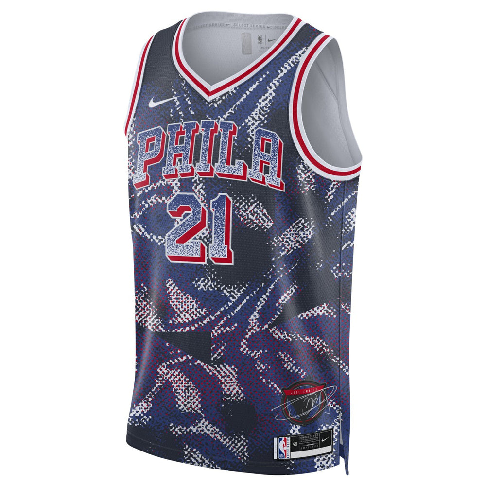 Nike - Joel Embiid Philadelphia 76ers Unisex 2025 Select Series Swingman Player Jersey - Navy