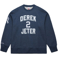 Derek Jeter New York Yankees Mitchell & Ness Legends Collection Vintage Logo Fleece Name & Number Pullover Sweatshirt Online