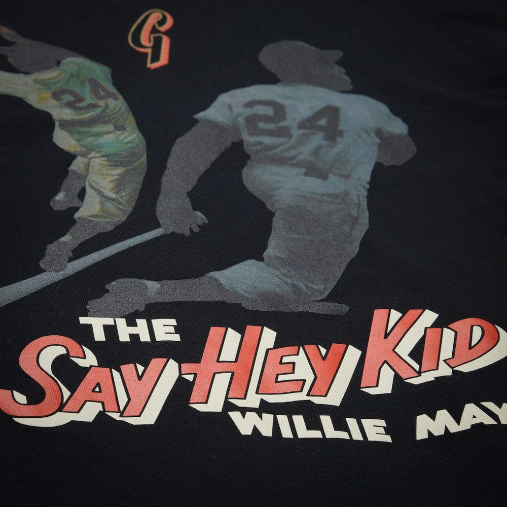 Willie Mays San Francisco Giants Mitchell & Ness Legends Collection Vintage Logo T-Shirt Lifestyle
