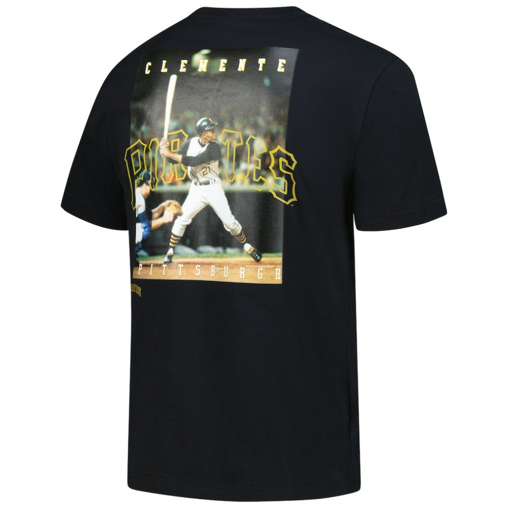 Roberto Clemente Pittsburgh Pirates Mitchell & Ness Legends Collection Vintage Logo T-Shirt for sale