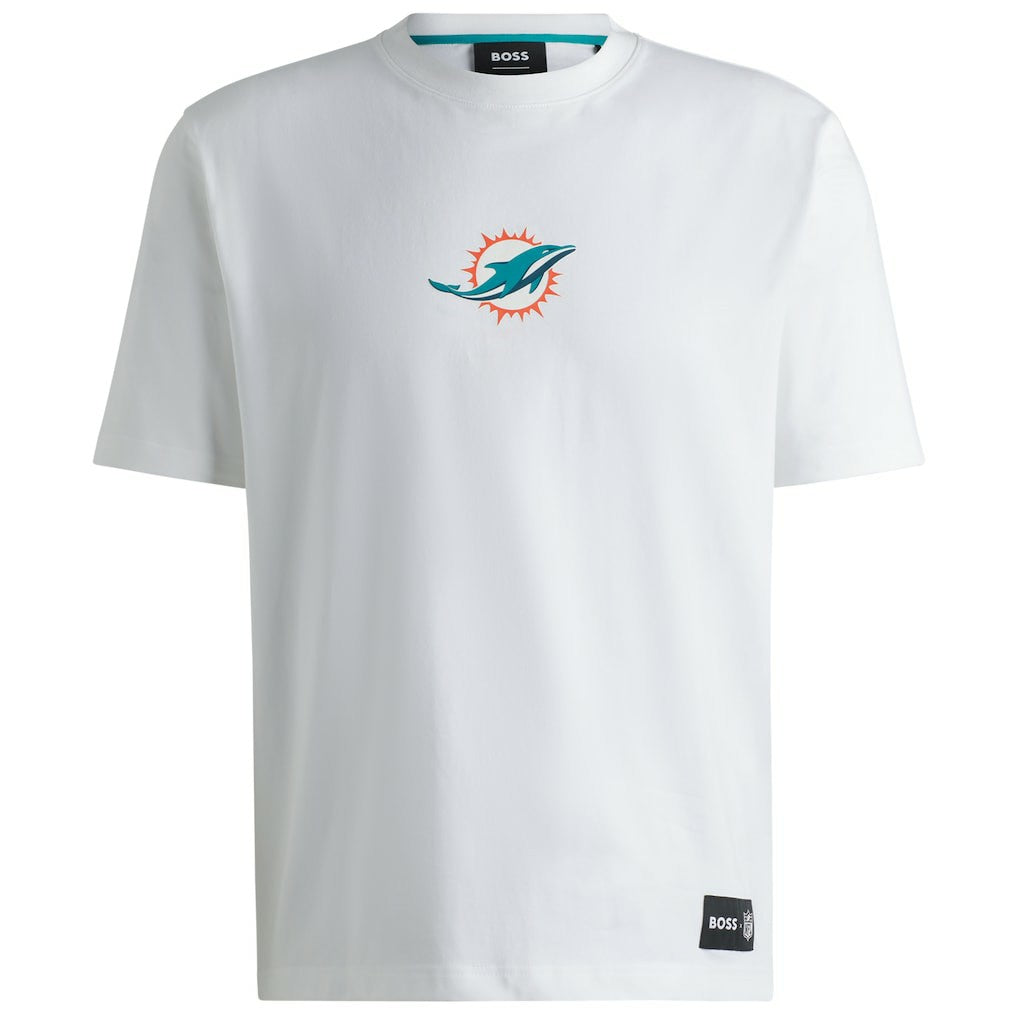 Miami Dolphins Hugo Boss Unisex Brady T-Shirt White - NFL