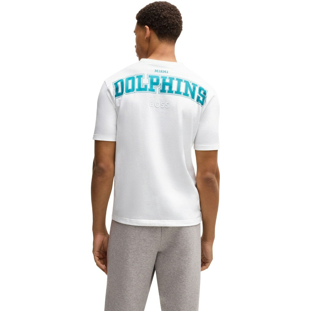 Miami Dolphins Hugo Boss Unisex Brady T-Shirt White - NFL