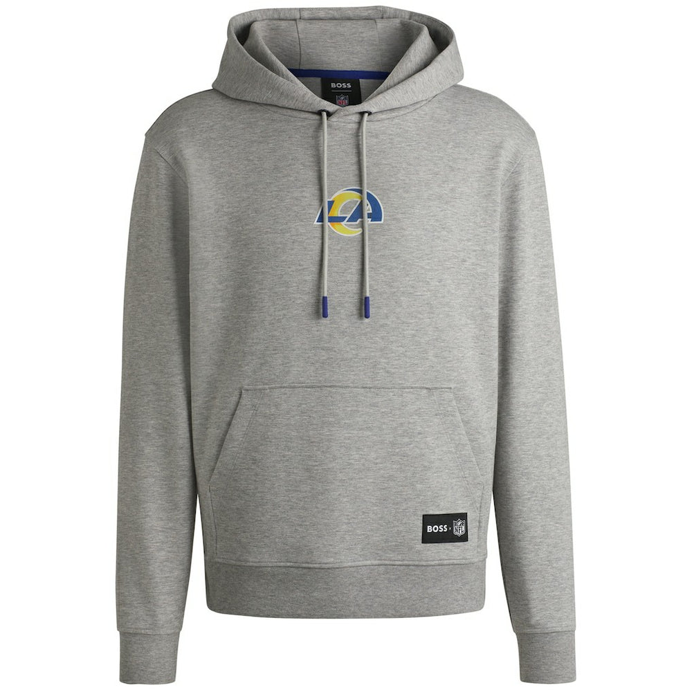 Los Angeles Rams Hugo Boss Unisex Woodson Tri-Blend Hoodie Heather Gray - NFL