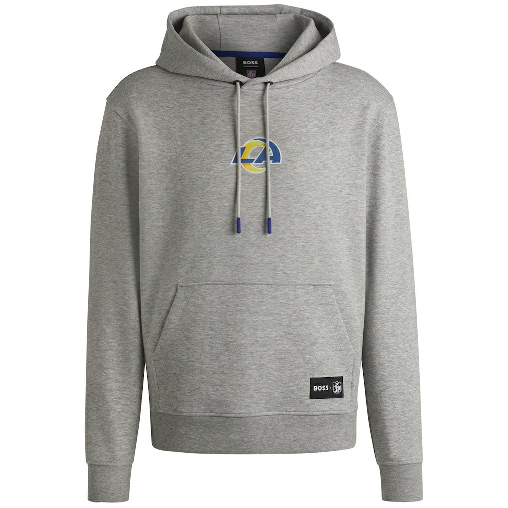 Los Angeles Rams Hugo Boss Unisex Woodson Tri-Blend Hoodie Heather Gray - NFL